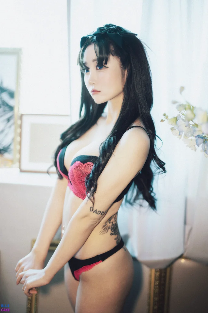[BLUECAKE] Bomi (보미) & Zia (지아) - Fate Saber x Thosaka Rin - Lingerie.Ver preview 6
