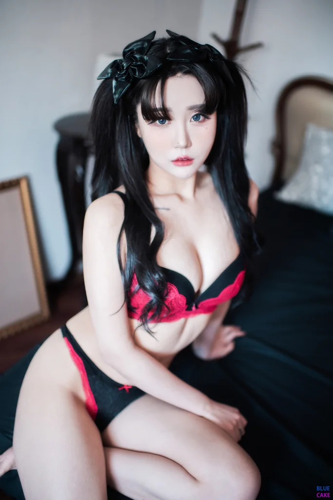 [BLUECAKE] Bomi (보미) & Zia (지아) - Fate Saber x Thosaka Rin - Lingerie.Ver preview 8