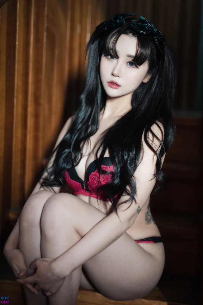 [BLUECAKE] Bomi (보미) & Zia (지아) - Fate Saber x Thosaka Rin - Lingerie.Ver preview 16