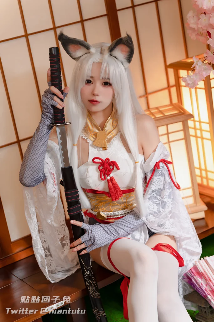 [Coser] 黏黏团子兔 - 白丝胡桃 preview 5