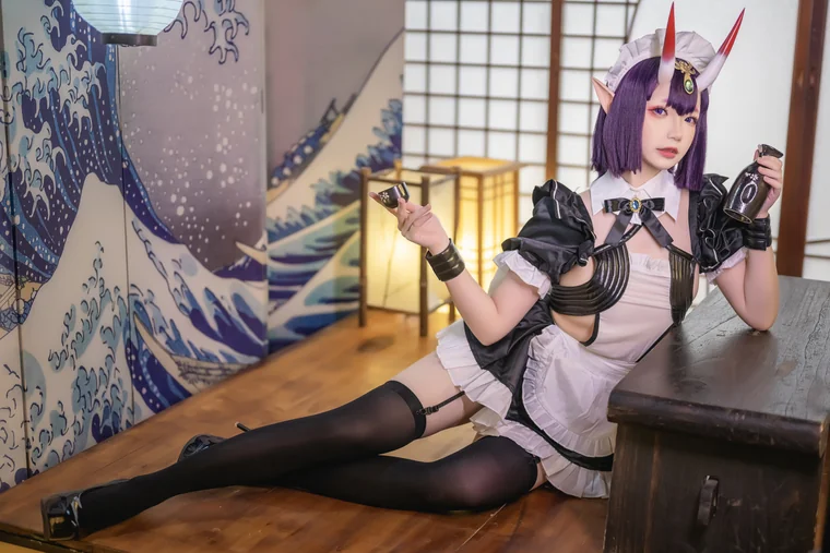 [Coser] 雪晴Astra (雪晴嘟嘟) Vol.034 酒吞童子女仆 preview 2