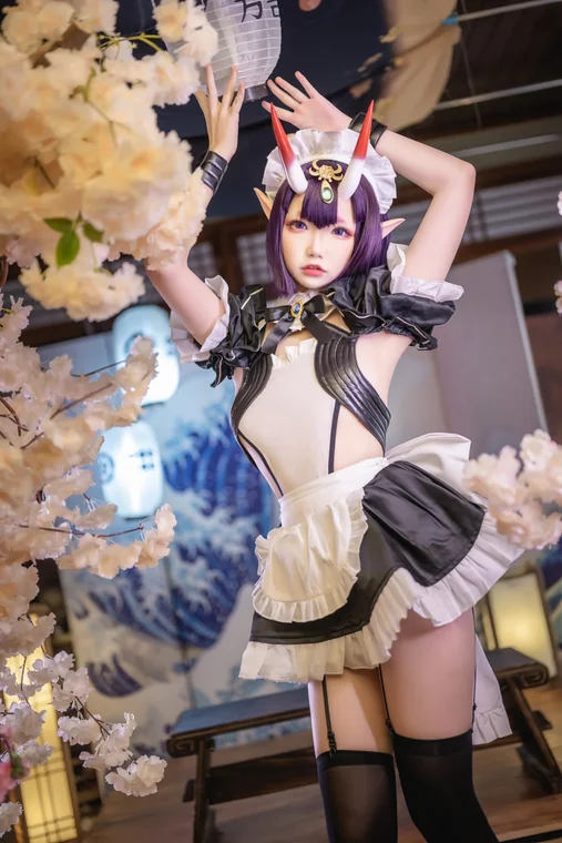 [Coser] 雪晴Astra (雪晴嘟嘟) Vol.034 酒吞童子女仆 preview 8