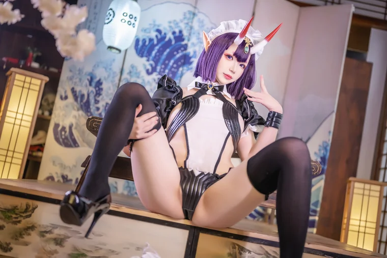 [Coser] 雪晴Astra (雪晴嘟嘟) Vol.034 酒吞童子女仆 preview 15