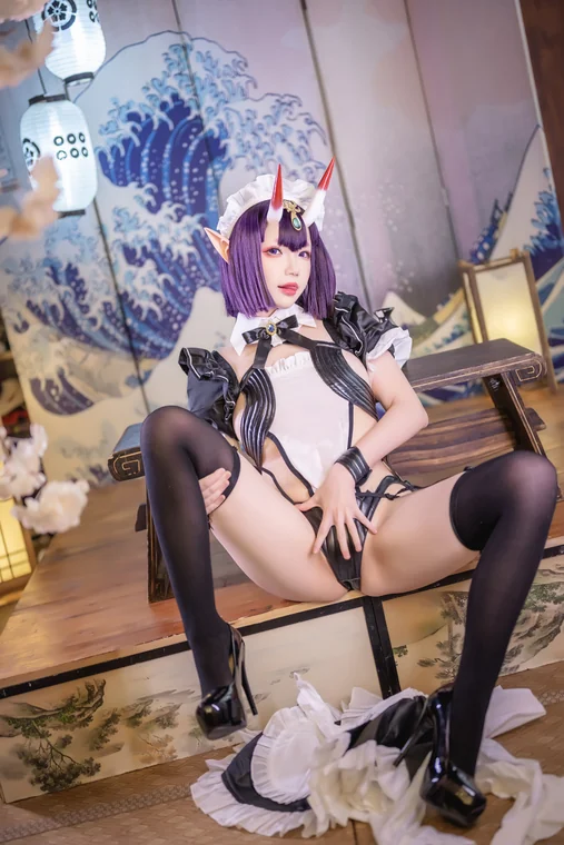[Coser] 雪晴Astra (雪晴嘟嘟) Vol.034 酒吞童子女仆 preview 16