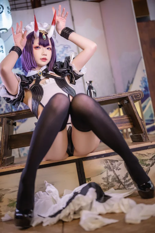 [Coser] 雪晴Astra (雪晴嘟嘟) Vol.034 酒吞童子女仆 preview 18