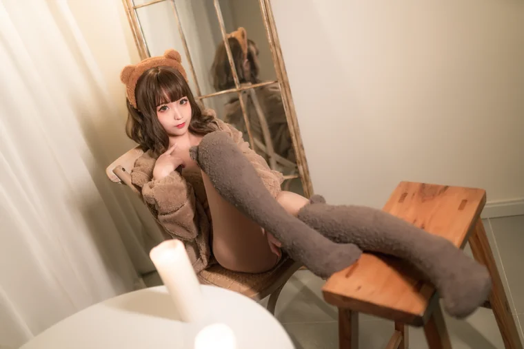 [Coser] Chinese 蠢沫沫 - 沫沫真爱版 棕熊 preview 12