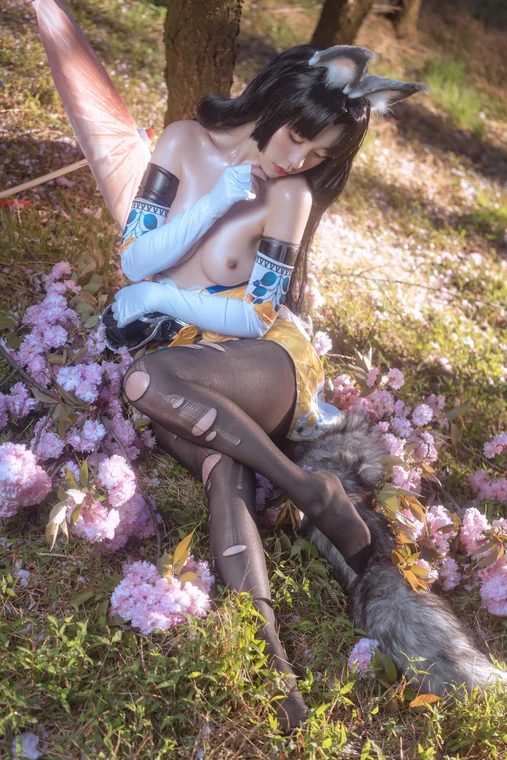[Coser] Chinese 爆机少女喵小吉 – 永劫无间 胡桃 preview 10