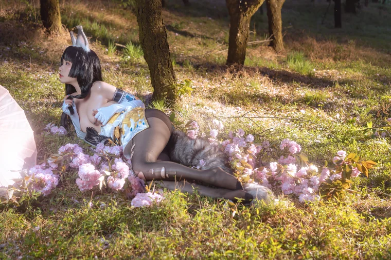 [Coser] Chinese 爆机少女喵小吉 – 永劫无间 胡桃 preview 17