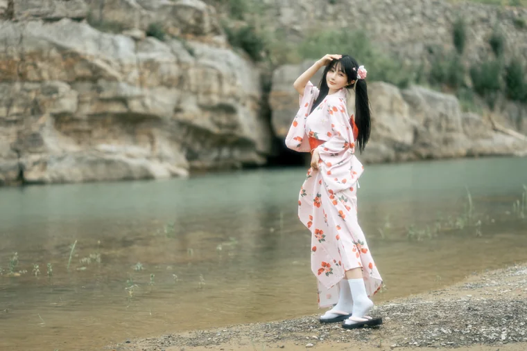 [Coser] Chinese 桜井宁宁 - 浴衣 preview 1