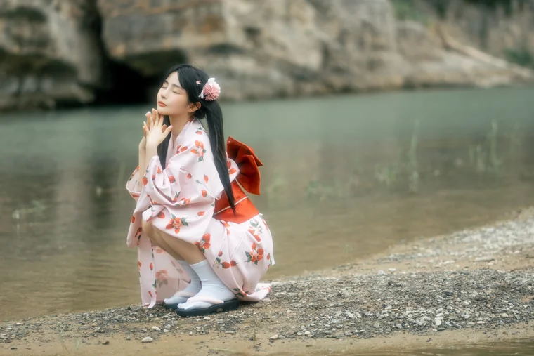 [Coser] Chinese 桜井宁宁 - 浴衣 preview 2
