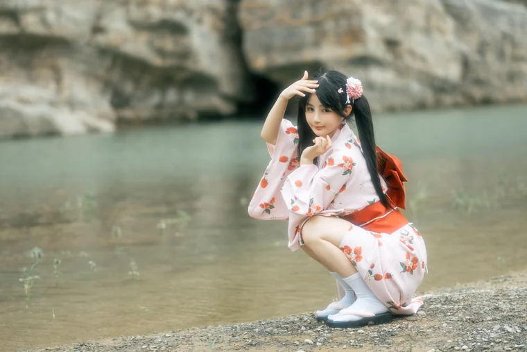 [Coser] Chinese 桜井宁宁 - 浴衣 preview 3