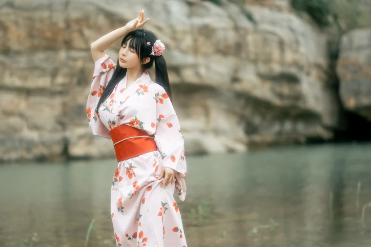 [Coser] Chinese 桜井宁宁 - 浴衣 preview 4