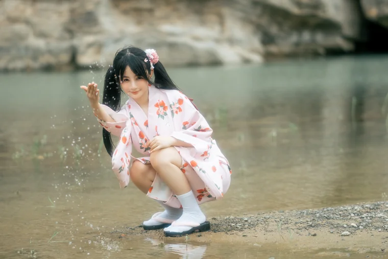 [Coser] Chinese 桜井宁宁 - 浴衣 preview 5