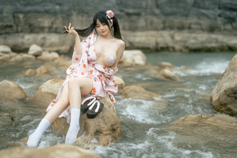 [Coser] Chinese 桜井宁宁 - 浴衣 preview 14