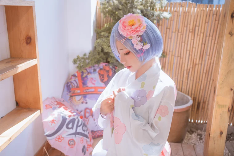 [Coser] Chinese 爆机少女喵小吉 - 双子：拉姆蕾姆 preview 5