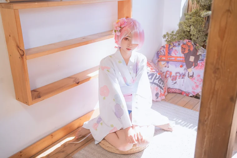 [Coser] Chinese 爆机少女喵小吉 - 双子：拉姆蕾姆 preview 10