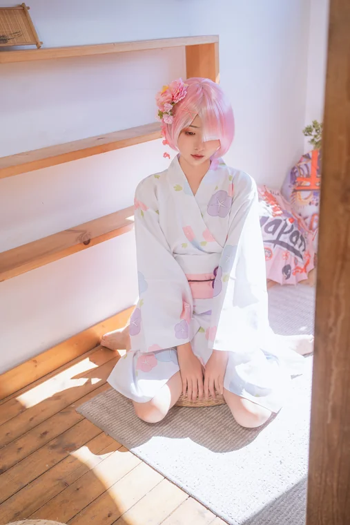 [Coser] Chinese 爆机少女喵小吉 - 双子：拉姆蕾姆 preview 14