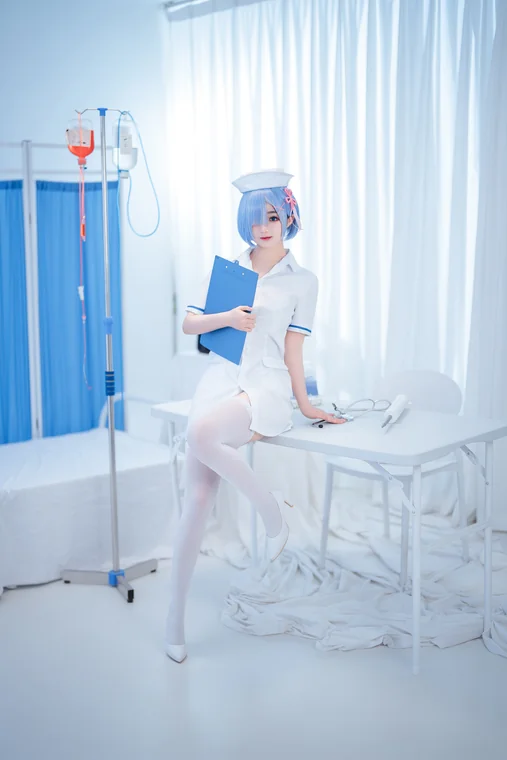 [Coser] Chinese 桜井宁宁 - 雷姆护士 preview 2