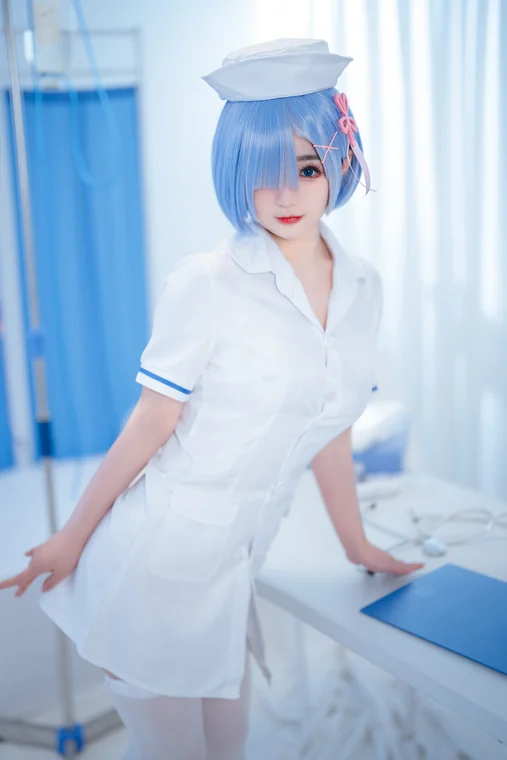 [Coser] Chinese 桜井宁宁 - 雷姆护士 preview 4