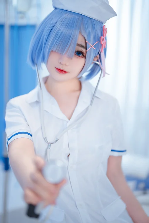 [Coser] Chinese 桜井宁宁 - 雷姆护士 preview 6