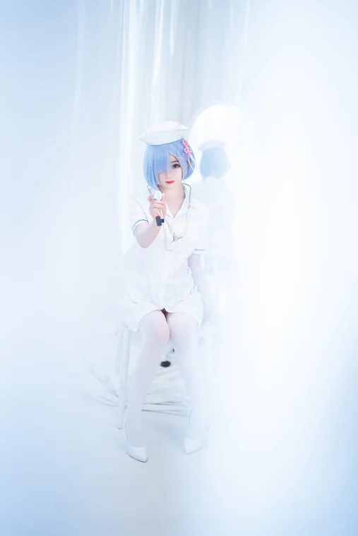 [Coser] Chinese 桜井宁宁 - 雷姆护士 preview 15