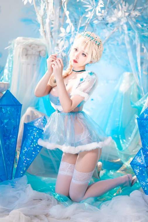 [Coser] Chinese 雯妹不讲道理新图 - 冰雪 preview 13