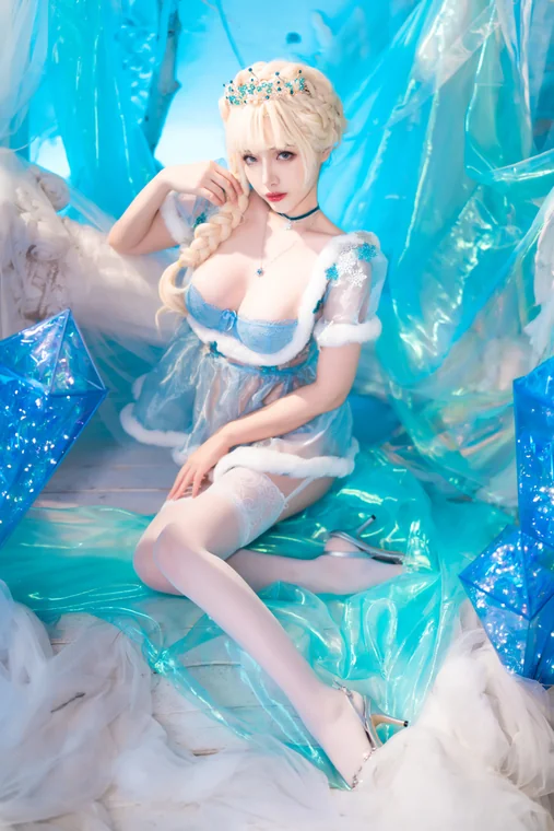 [Coser] Chinese 雯妹不讲道理新图 - 冰雪 preview 15