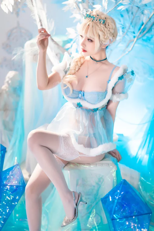[Coser] Chinese 雯妹不讲道理新图 - 冰雪 preview 19