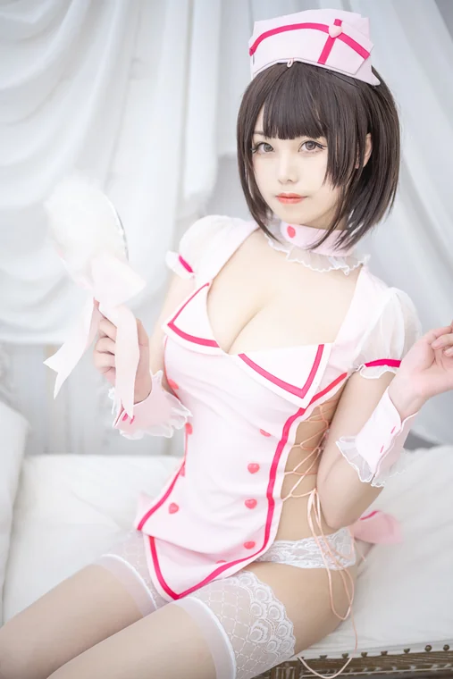 [Coser] Chinese 蜜汁猫裘 - 小护士 preview 13