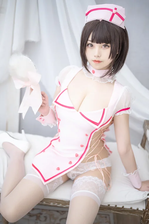 [Coser] Chinese 蜜汁猫裘 - 小护士 preview 9