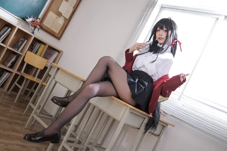 [Coser] Chinese 水淼Aqua - JK大凤 preview 10