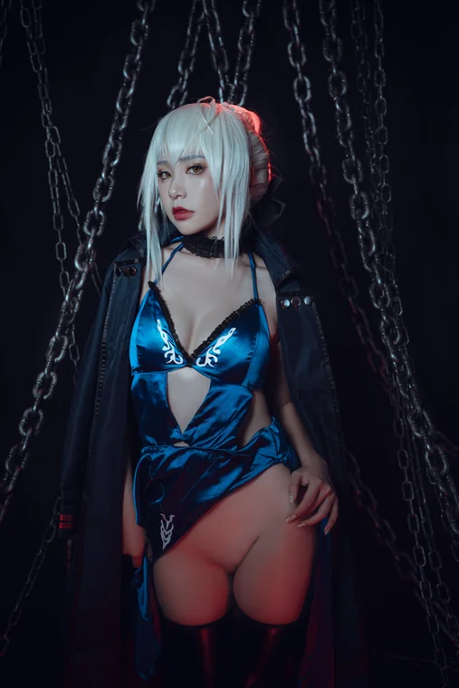 [Coser] Chinese 爆机少女喵小吉 - Fate stay night 黑呆 preview 8