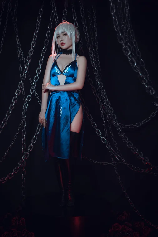 [Coser] Chinese 爆机少女喵小吉 - Fate stay night 黑呆 preview 19