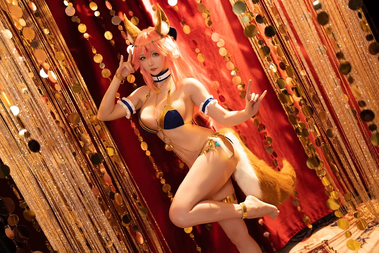 [Coser] Chinese 星之迟迟 - FGO玉藻前舞娘 preview 1