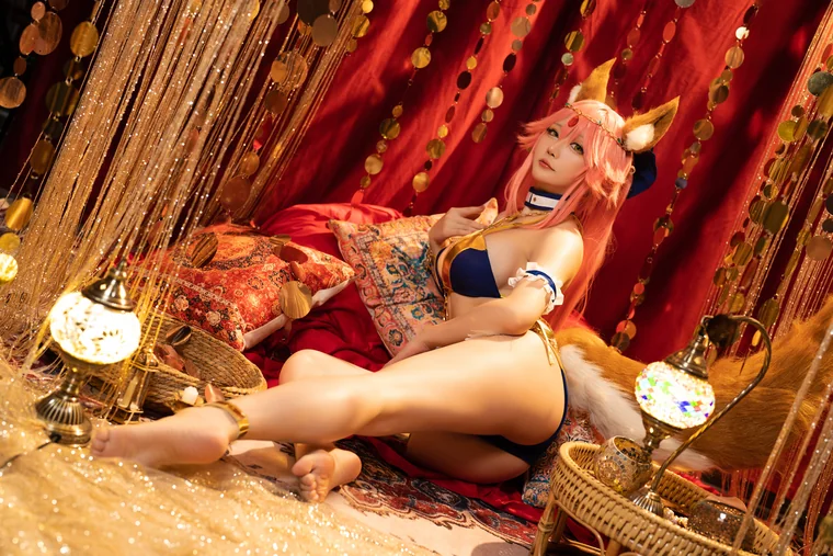 [Coser] Chinese 星之迟迟 - FGO玉藻前舞娘 preview 8