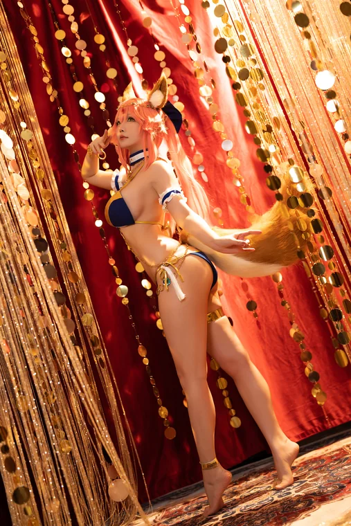 [Coser] Chinese 星之迟迟 - FGO玉藻前舞娘 preview 22