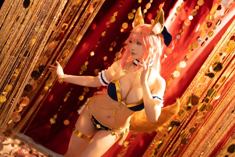 [Coser] Chinese 星之迟迟 - FGO玉藻前舞娘 preview 23