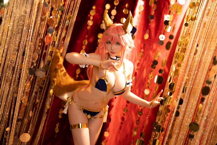 [Coser] Chinese 星之迟迟 - FGO玉藻前舞娘 preview 24