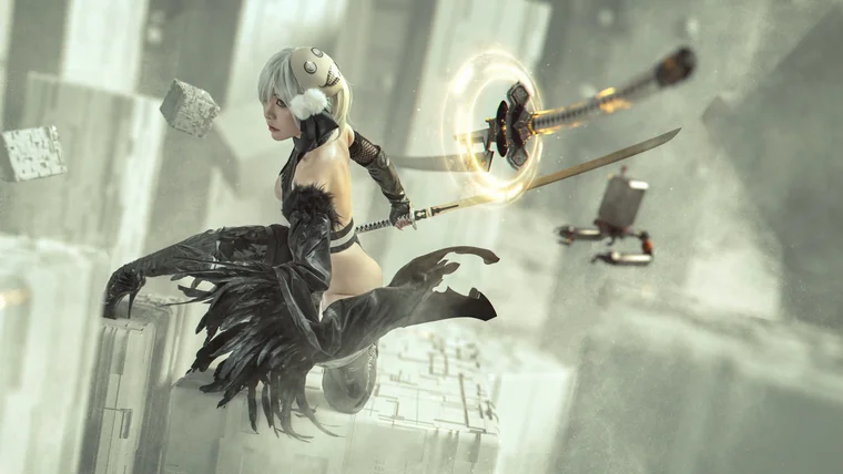 [Coser] Chinese 爆机少女喵小吉 - Nier 2B preview 2