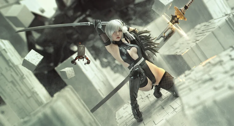 [Coser] Chinese 爆机少女喵小吉 - Nier 2B preview 3