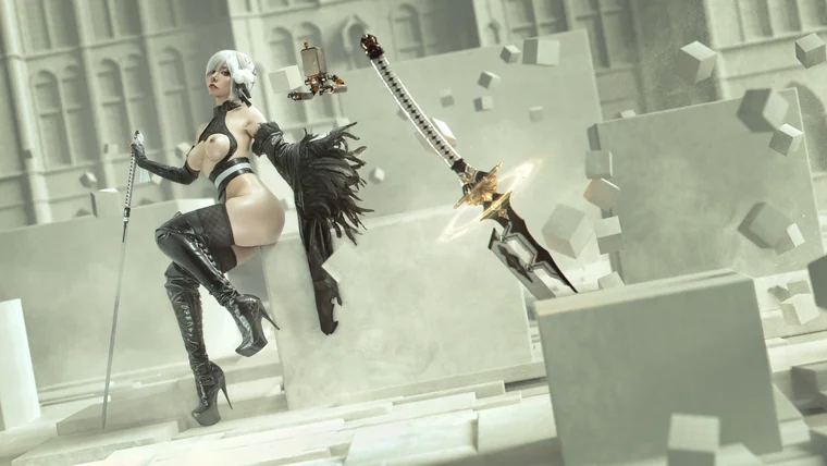 [Coser] Chinese 爆机少女喵小吉 - Nier 2B preview 6