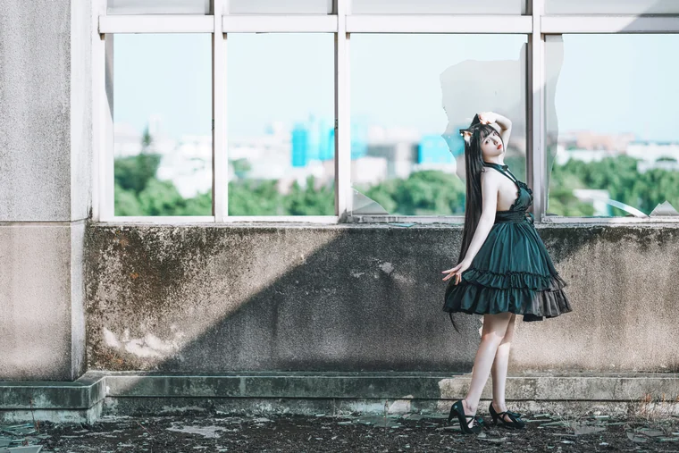 [Coser] Chinese 落落Raku - 黑猫 preview 23