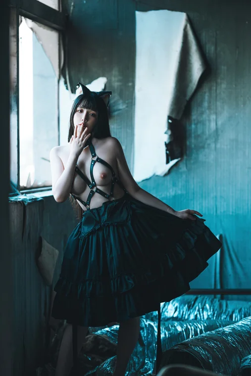 [Coser] Chinese 落落Raku - 黑猫 preview 6