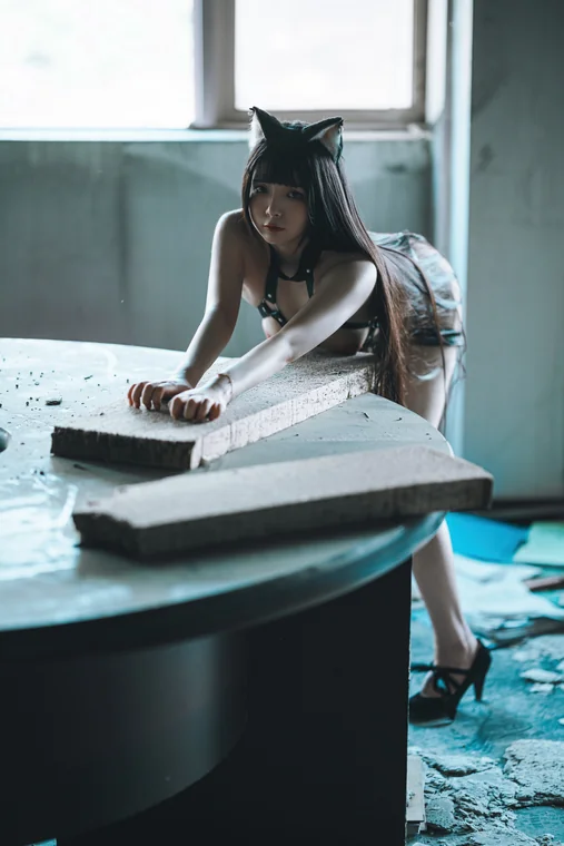 [Coser] Chinese 落落Raku - 黑猫 preview 7