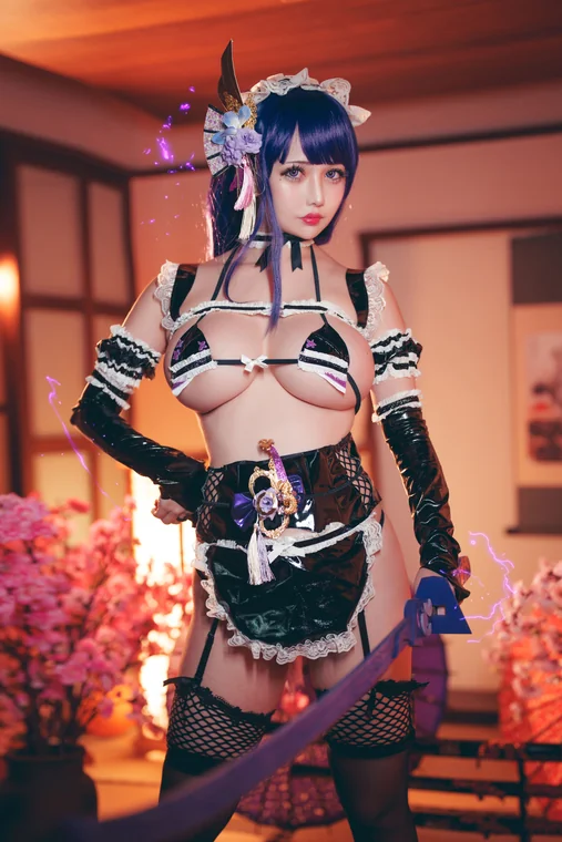 [Coser] Chinese 沖田凜花Rinka - 雷电将军 preview 12