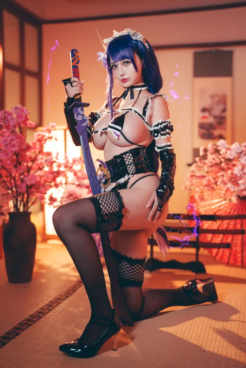 [Coser] Chinese 沖田凜花Rinka - 雷电将军 preview 14