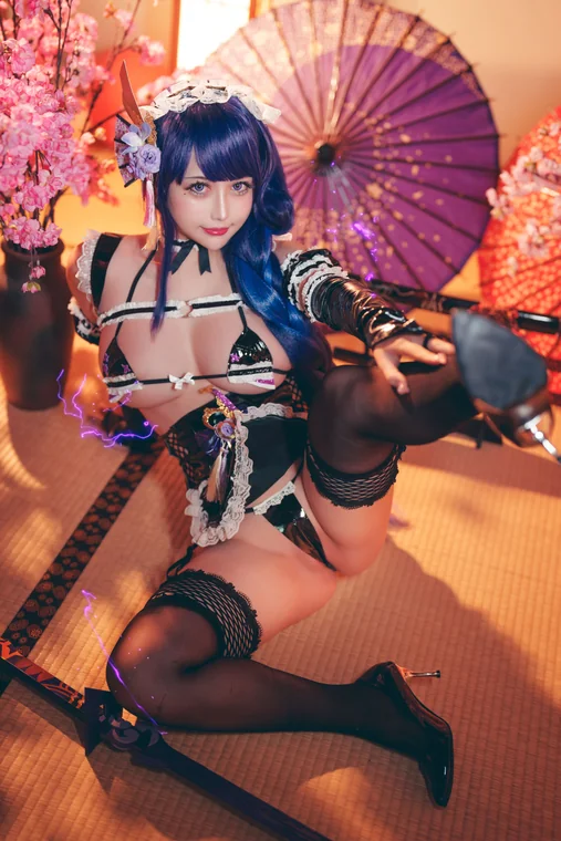 [Coser] Chinese 沖田凜花Rinka - 雷电将军 preview 19