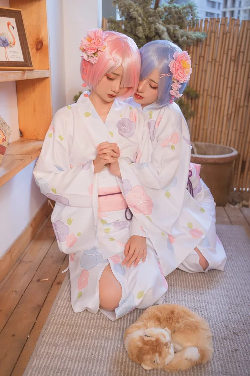 [Coser] Chinese 爆机少女喵小吉 x 金鱼kinngyo - 双子系列 从零开始異世界生活 preview 3
