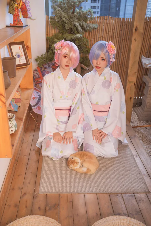 [Coser] Chinese 爆机少女喵小吉 x 金鱼kinngyo - 双子系列 从零开始異世界生活 preview 7