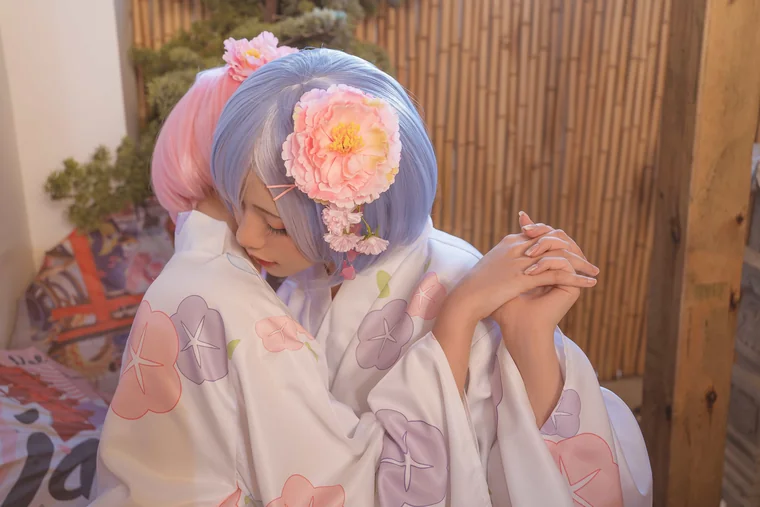 [Coser] Chinese 爆机少女喵小吉 x 金鱼kinngyo - 双子系列 从零开始異世界生活 preview 21